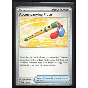 Pokemon TCG - Accompanying Flute - 142/167 - Twilight  Masquerade - LP